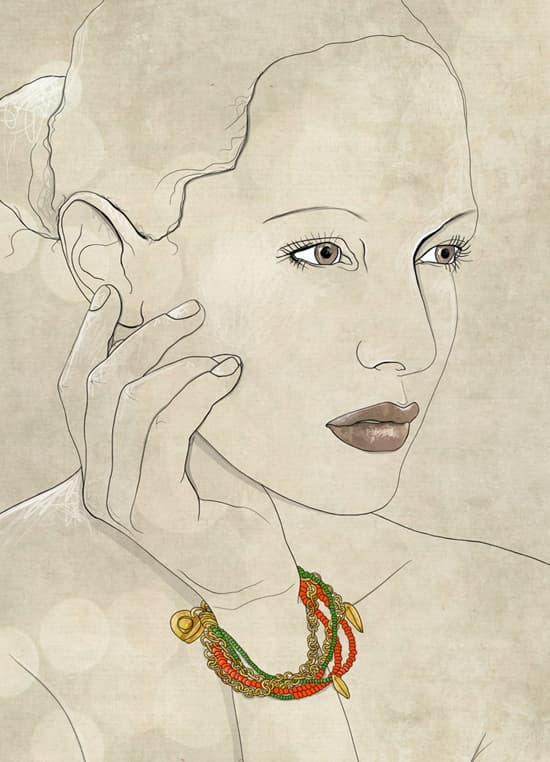 Abby Wright Fashion Illustration Portrait Illustrator